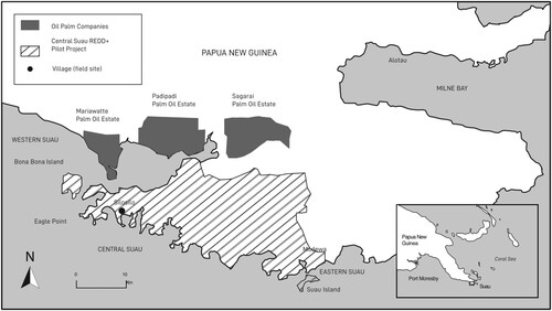 Figure 1. Map of the CSRPP showing nearby oil palm concessions. Map by Author.