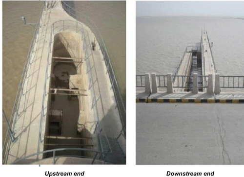 Figure 3. Right side fish ladder at Guddu Barrage (Gate 7).