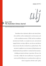 Cover image for The Australian Library Journal, Volume 51, Issue 3, 2002