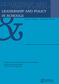 Cover image for Leadership and Policy in Schools, Volume 22, Issue 3, 2023