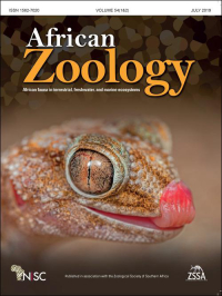 Cover image for African Zoology, Volume 55, Issue 3, 2020