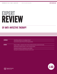 Cover image for Expert Review of Anti-infective Therapy, Volume 13, Issue 12, 2015
