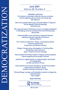 Cover image for Democratization, Volume 28, Issue 4, 2021