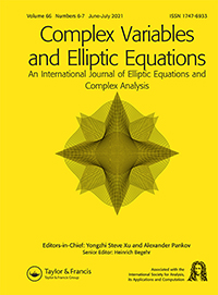 Cover image for Complex Variables and Elliptic Equations, Volume 66, Issue 6-7, 2021