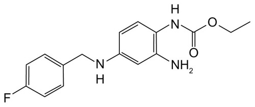 Figure 1 Chemical structure of ezogabine.