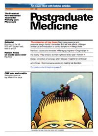 Cover image for Postgraduate Medicine, Volume 85, Issue 6, 1989
