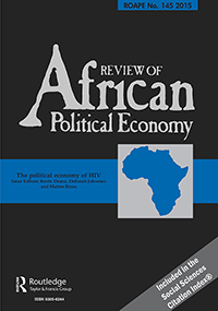 Cover image for Review of African Political Economy, Volume 42, Issue 145, 2015