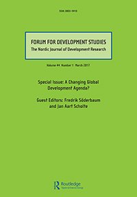 Cover image for Forum for Development Studies, Volume 44, Issue 1, 2017