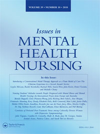 Cover image for Issues in Mental Health Nursing, Volume 39, Issue 10, 2018