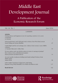 Cover image for Middle East Development Journal, Volume 16, Issue 1, 2024