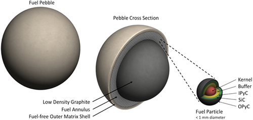 Fig. 2. Kairos Power 4.0-cm-diameter annular fuel pebble (size of a ping-pong ball).[Citation4]