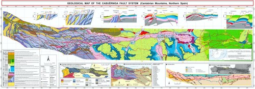 Figure 1. Geological map of the Cabuérniga Fault System (Cantabrian Mountains, Northern Spain).