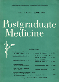 Cover image for Postgraduate Medicine, Volume 31, Issue 4, 1962