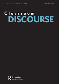 Cover image for Classroom Discourse, Volume 9, Issue 3, 2018