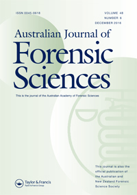 Cover image for Australian Journal of Forensic Sciences, Volume 48, Issue 6, 2016