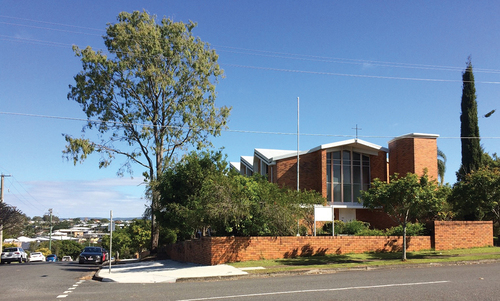 Figure 8. Recent exterior photograph of St Francis of Assisi Church of England, Nundah (1959), by Lund Hutton Newell (Daunt, 2022).
