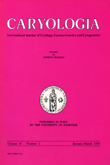Cover image for Caryologia, Volume 45, Issue 1, 1992