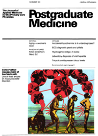 Cover image for Postgraduate Medicine, Volume 70, Issue 5, 1981
