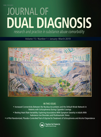 Cover image for Journal of Dual Diagnosis, Volume 15, Issue 1, 2019