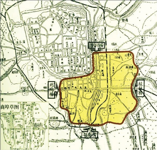 Figure 3. Kunming city map in 19207.