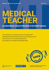 Cover image for Medical Teacher, Volume 40, Issue 12, 2018