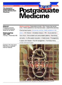 Cover image for Postgraduate Medicine, Volume 81, Issue 4, 1987