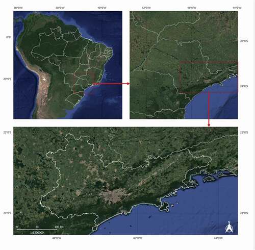 Figure 1. The location of the São Paulo Macro metropolis (SPMM) (Source: LaPlan/MacroAmb, 2018)