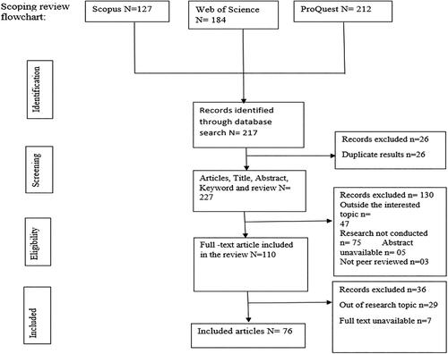 Figure 1. Scoping review flowchart.