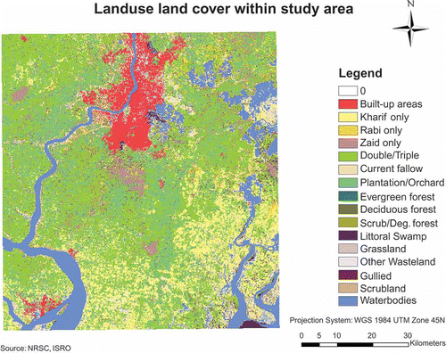 Figure 4. Land use land cover within study area.