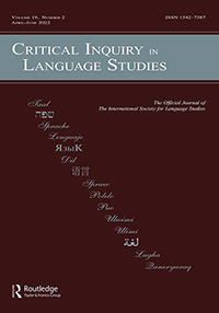 Cover image for Critical Inquiry in Language Studies, Volume 19, Issue 2, 2022