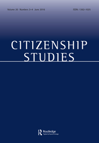 Cover image for Citizenship Studies, Volume 20, Issue 3-4, 2016