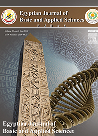 Cover image for Egyptian Journal of Basic and Applied Sciences, Volume 3, Issue 2, 2016