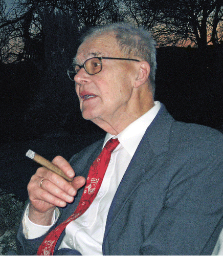 Figure 9. Dolf in 2008 with his ubiquitous cigar (photograph courtesy of Ulrike Seilacher).