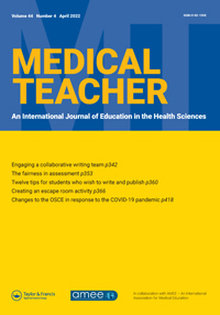 Cover image for Medical Teacher, Volume 44, Issue 4, 2022