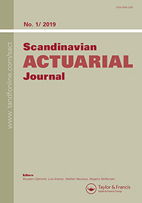 Cover image for Scandinavian Actuarial Journal, Volume 2019, Issue 1, 2019