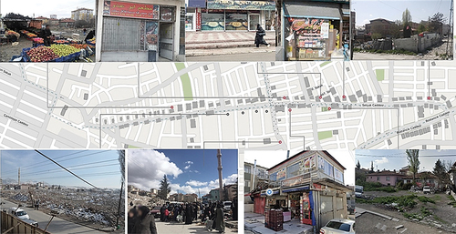 Figure 3. The state of Selçuk street in 2012 (made by authors).