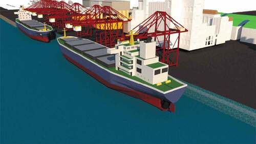 Figure 8. Maritime transport infrastructure 3-D map in the tourism complex of Chabahar.Source: Design by the author