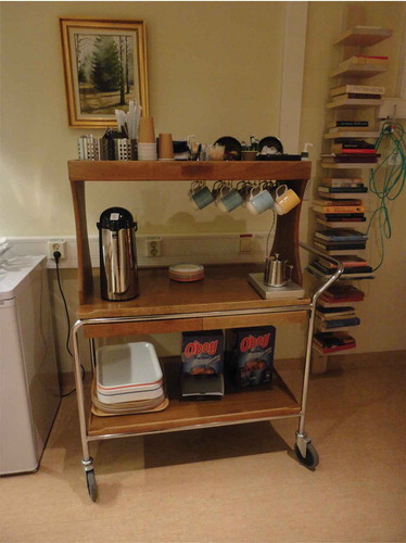 Figure 9. Trolley with beverages in a dayroom