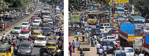 Figure 2. Survey number of accidents demonstrated with an example using image of road traffic of Coimbatore city in 2021.