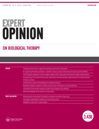 Cover image for Expert Opinion on Biological Therapy, Volume 16, Issue 12, 2016
