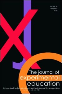 Cover image for The Journal of Experimental Education, Volume 85, Issue 1, 2017