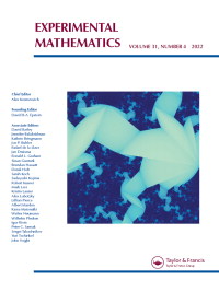 Cover image for Experimental Mathematics, Volume 31, Issue 4, 2022