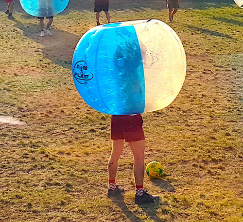 Figure 1 Player wearing a bubble.