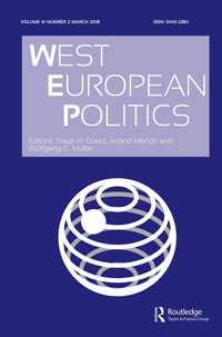 Cover image for West European Politics, Volume 41, Issue 2, 2018