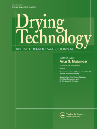 Cover image for Drying Technology, Volume 40, Issue 8, 2022
