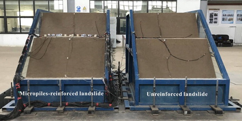 Figure 6. Photograph of landslide models.