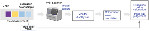 Figure 9. Overall configuration of the color discrimination evaluation method.