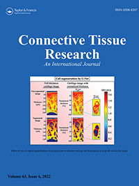 Cover image for Connective Tissue Research, Volume 63, Issue 6, 2022