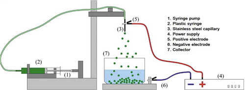 Figure 1. Electrohydrodynamic atomization equipment (CICATA-IPN Querétaro).Figura 1. Equipo de atomización electrohidrodinámica (CICATA-IPN Querétaro).