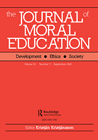 Cover image for Journal of Moral Education, Volume 51, Issue 3, 2022